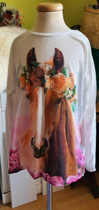 Tricou cu maneca lunga cu calut C&A marimea  146-152 cm