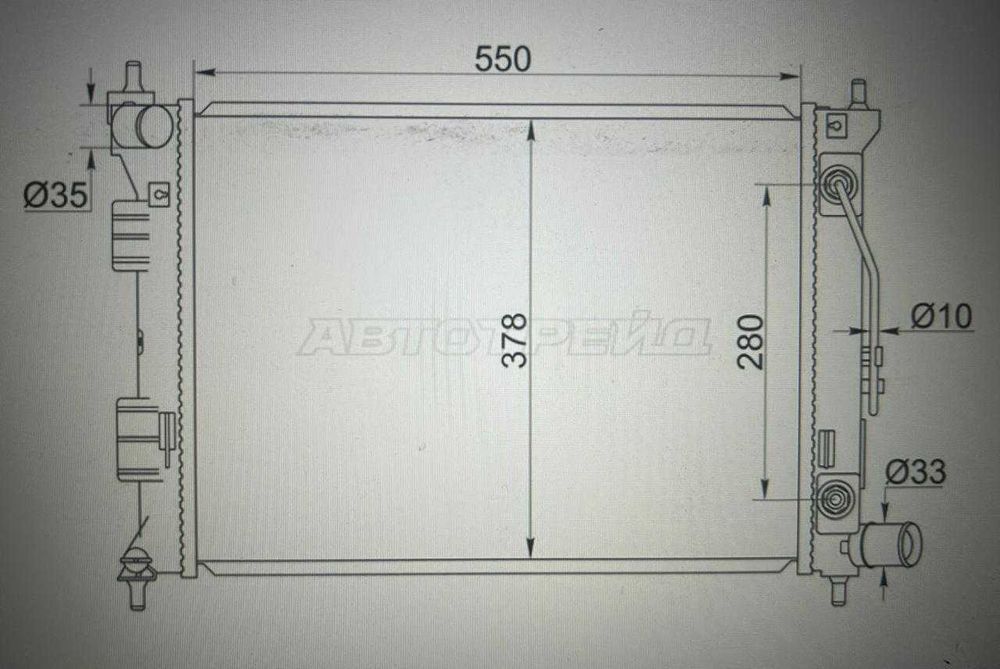 Радиатор Hyundai , Elantra Kia Ceed ,Cerato ,Soul