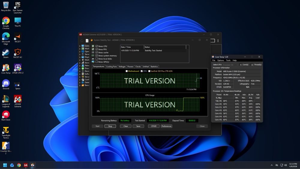 Pc Gaming ca nou * Ryzen 5 5500 * RX 7600 8GB  * 2TB stocare