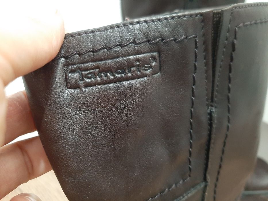 Ботиночки из кожи Tamaris