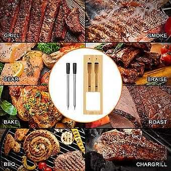 Термометър за месо безжичен с 2 сонди