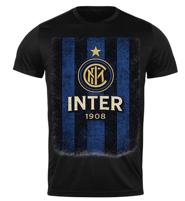 Тениска INTER , мъжки детски и дамски футболни фланелки , тениски с шампа , Интер екип , XS-5XL