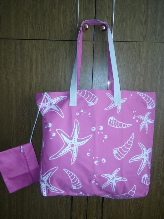 Плажен комплект в цикламено