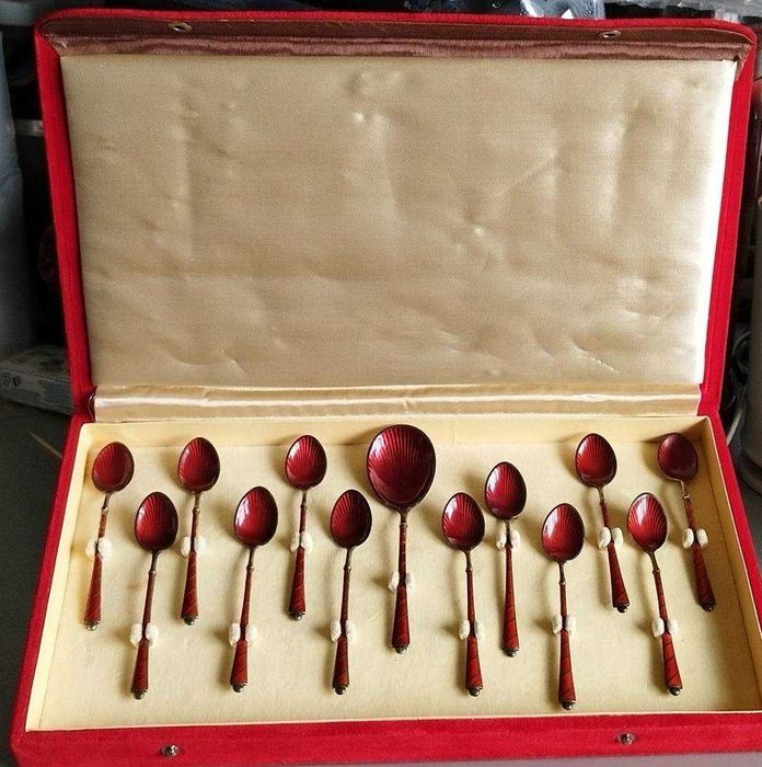 Cutie, set tacamuri argint 925S Danemarca