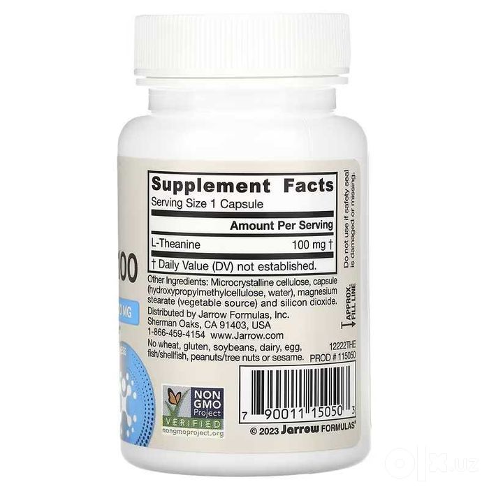 Jarrow Formulas Theanine 200 100 Theanine 200 теанин