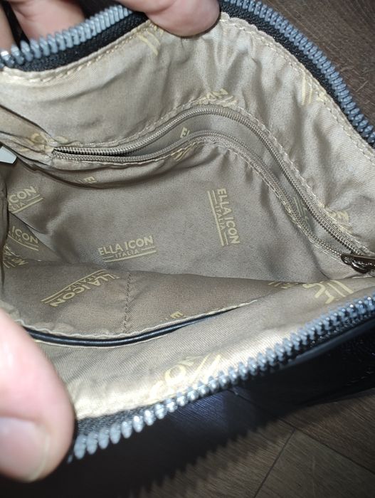 Geanta plic Ella Icon Italia negru nou