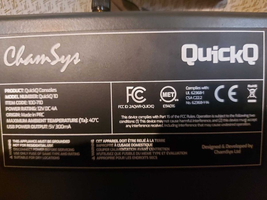 QuickQ 10  Gonsoles Апаратура
