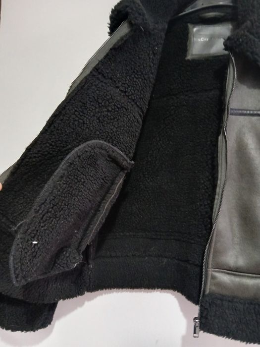 Cojocel dama piele ecologica imblanit interior marimea M-L sau 40-42