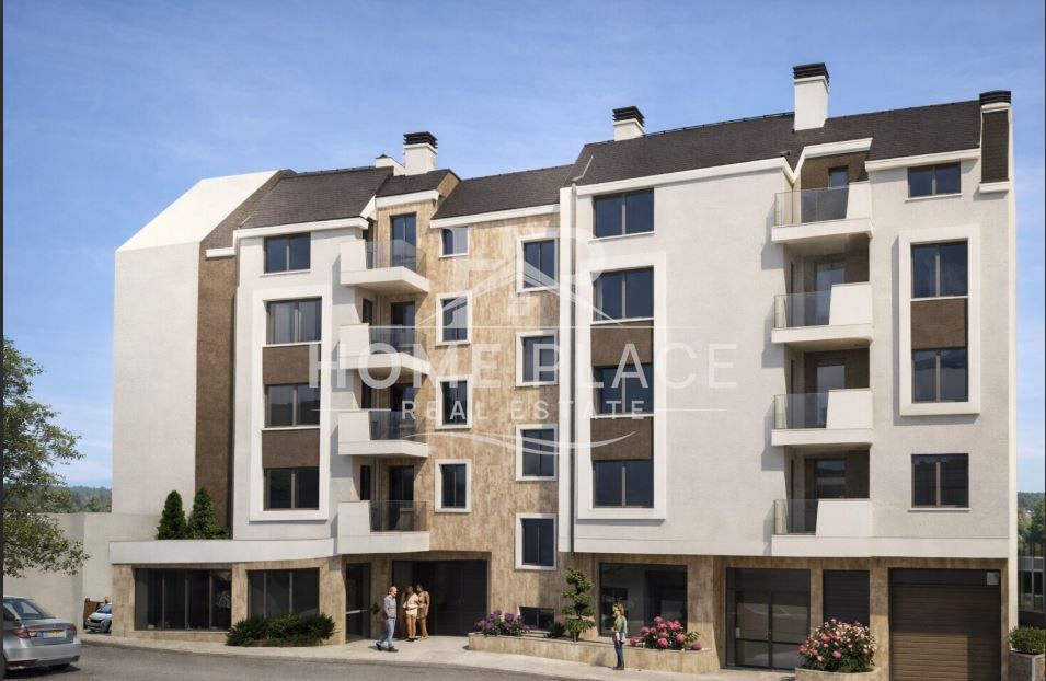 Двустаен апартамент в новострояща се жилищна сграда с модерна архитек