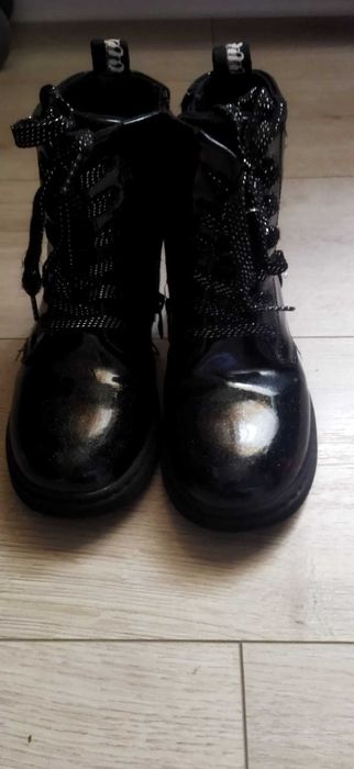 Botine / Ghete fete Nelli Blu - negru - marime 30 - stare f buna