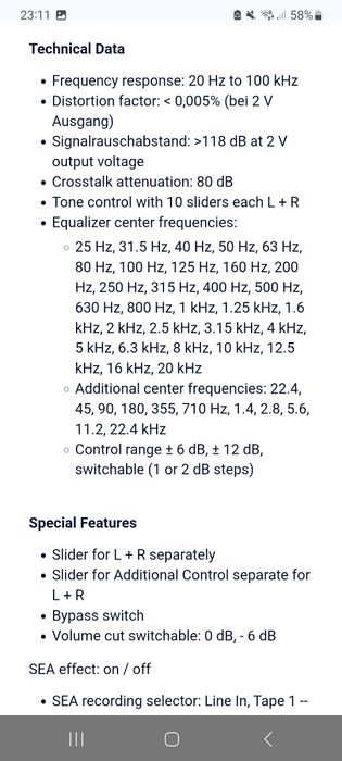 Equalizer JVC SEA 7070