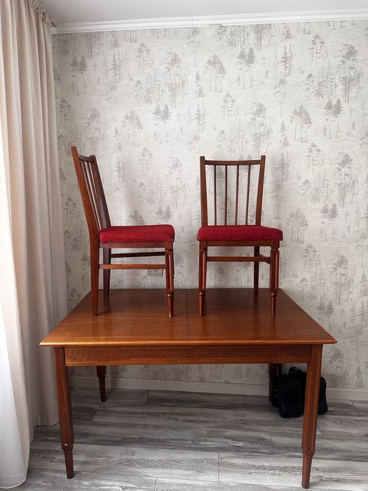 Стол со стальями