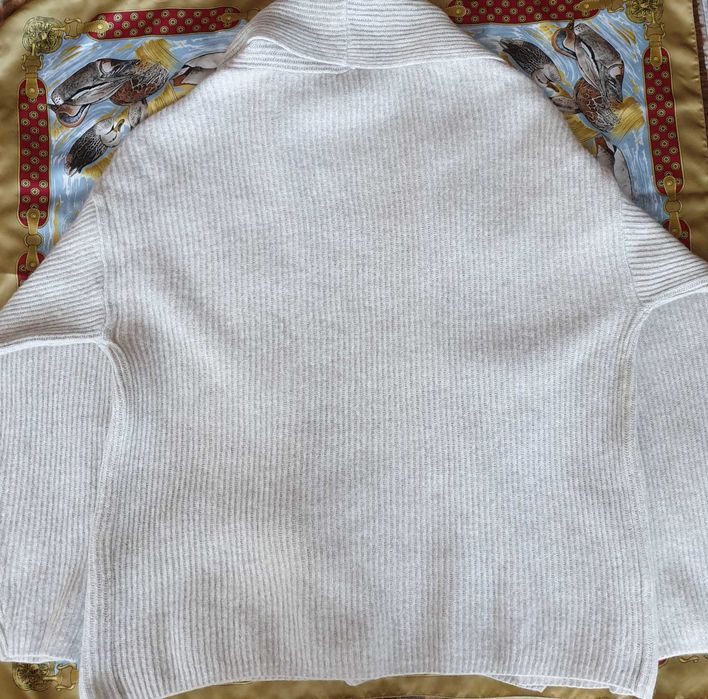 Cardigan nude crem bej mix lana angora