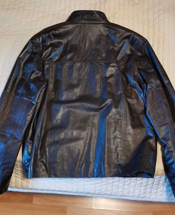 Geaca de piele naturala pentru barbați