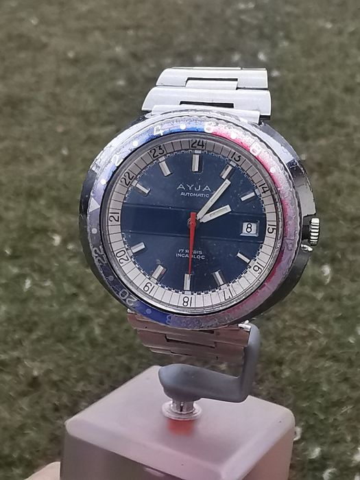 Ceas Ayja- Automatic - Pepsi Bezel - 43 mm - Funcționează impecabil!