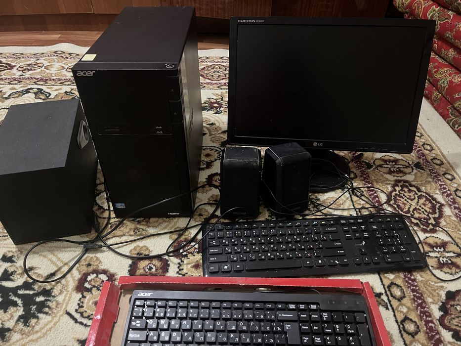 Компьютер Acer + монитор LG полный комплект