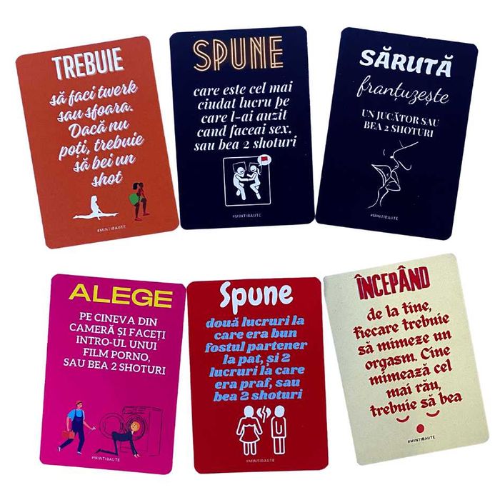 Joc Minti Baute si Perverse 108 carti cu provocari pentru petreceri