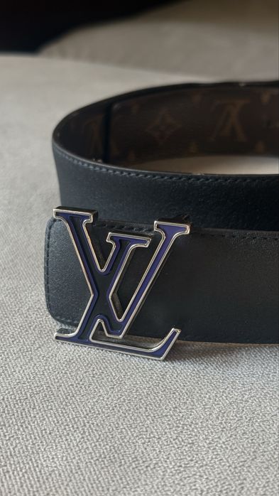 Curea rara Louis Vuitton LV Skatepark Reversible monogram eclipse belt