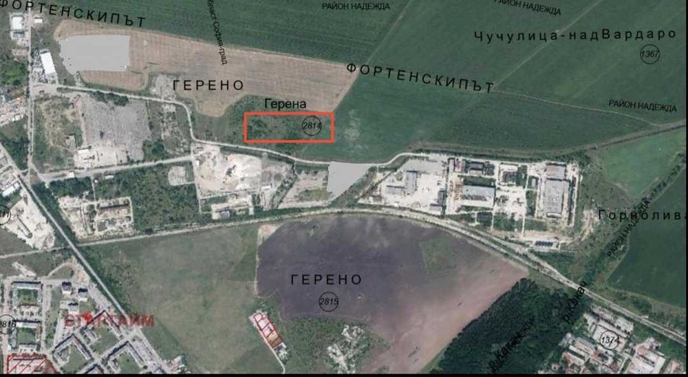 Собственик продава парцел на първа линия в промишлена зона срещу входа на асфалтова база на Щрабаг до кв. Обеля