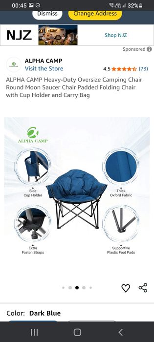 Scaun ALPHA CAMP Heavy-Duty Oversize