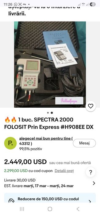 MRU Fair  Spectra 2000 Analizor /Combinat s/Nox Gaze Co 2 etc