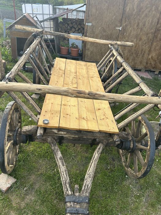 Car de lemn gradina (car de boi)