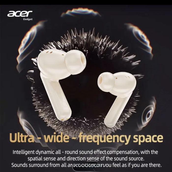 Слушалки Acer-черен и бял цвят