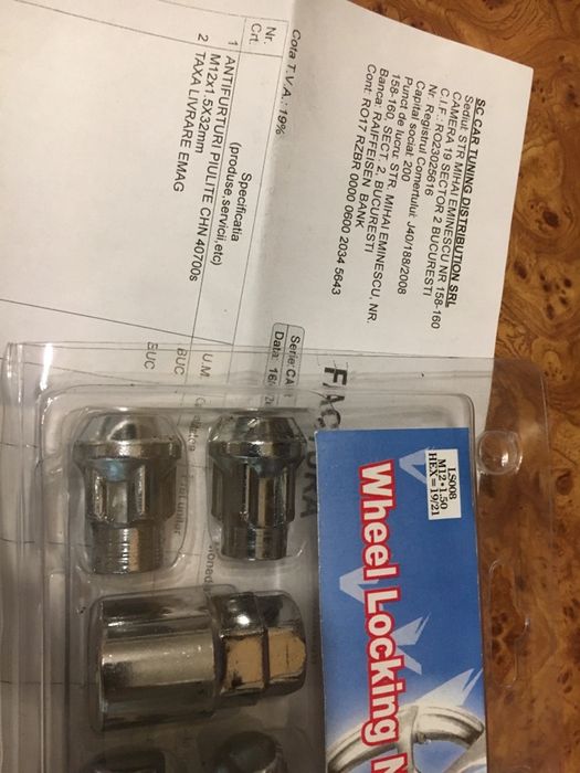 Antifurturi piulite roti japoneze