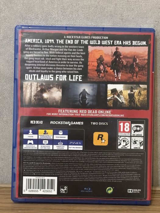диск для ps 4 RDR2 Red Dead Redemption 2 на Playstation 4