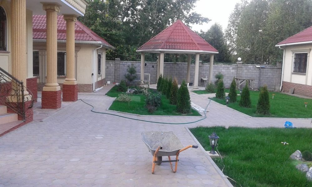 Рулонный газон, газон под ключ