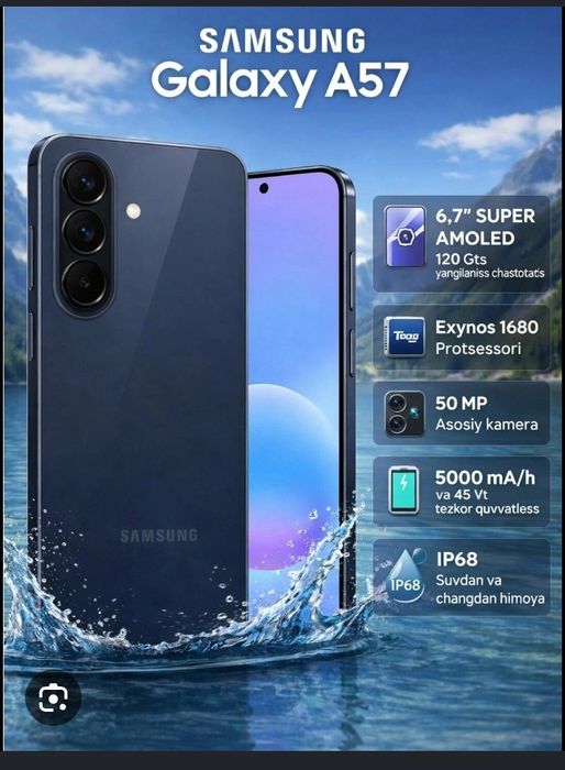 Samsung A57 Yangi OCHILMAGAN!