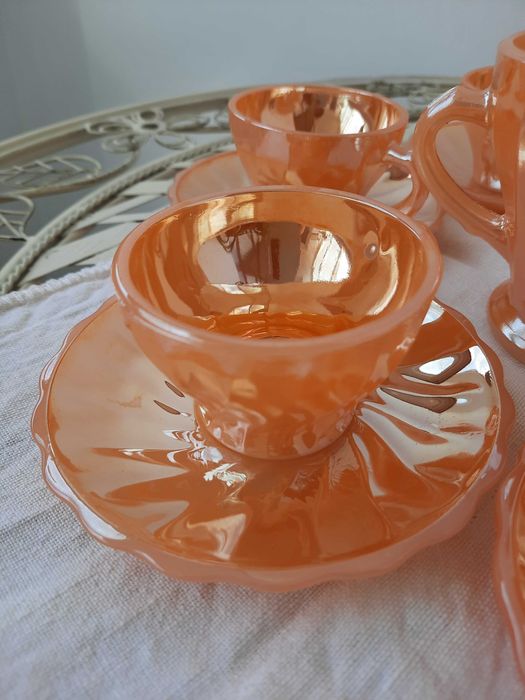 Винтидж сервиз за кафе Anchor Hocking Fire King USA