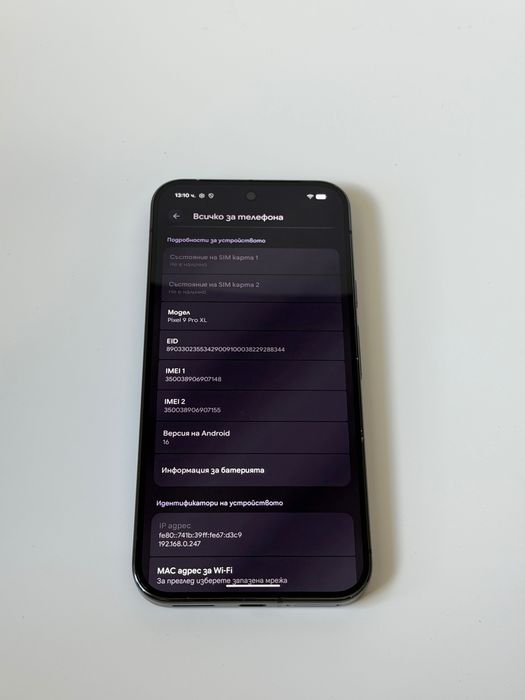 Google Pixel 9Pro XL 128GB Obsidian Black |Перфектен технически| Гаранция
