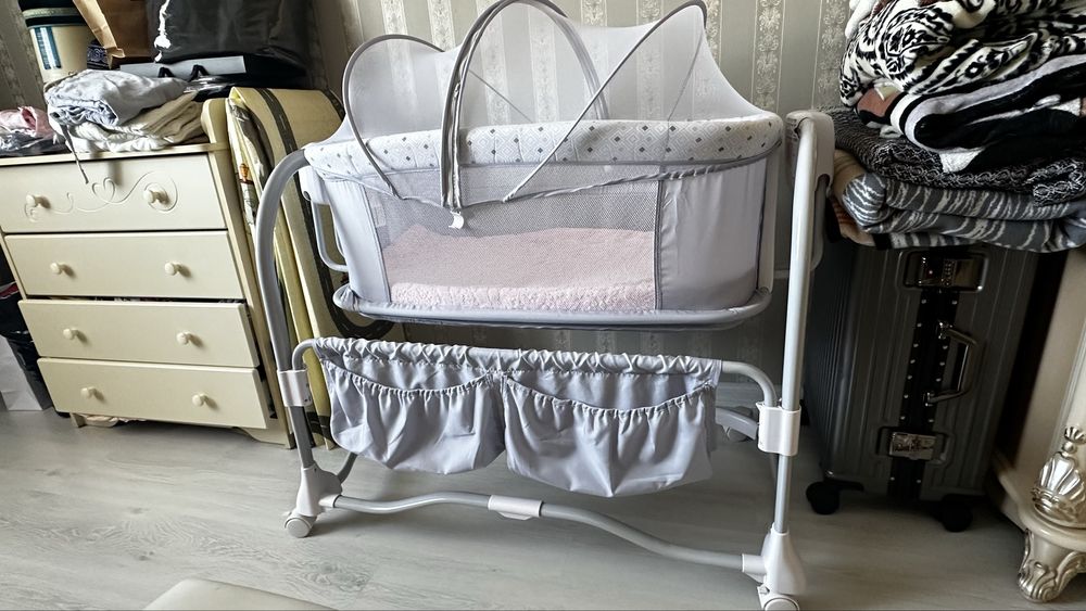 Люлька качеля серый