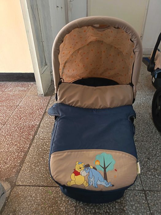 Детска количка Hauck Disney 2 в 1 Мечо, със зимен и летен кошПух, става и за лятна