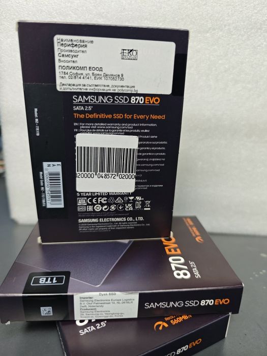 Samsung  870 EVO 1TB SSD,  Самсунг ссд ново