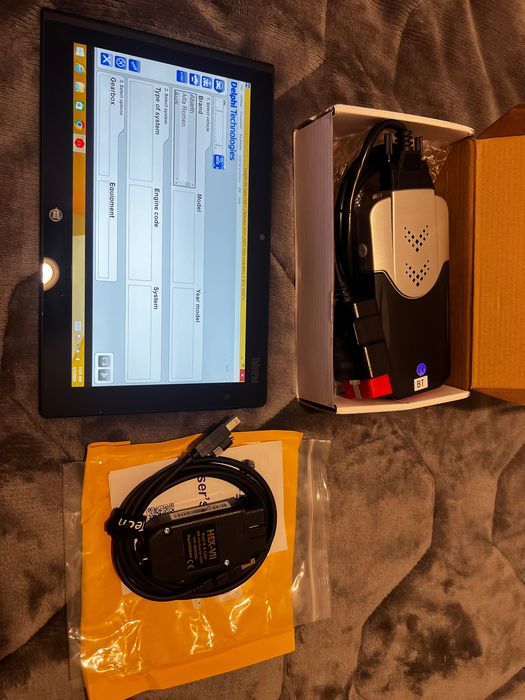 Kit tableta / laptop  Lenovo D330 + tester / diagnoză delphi 2021 + VCDS 2025