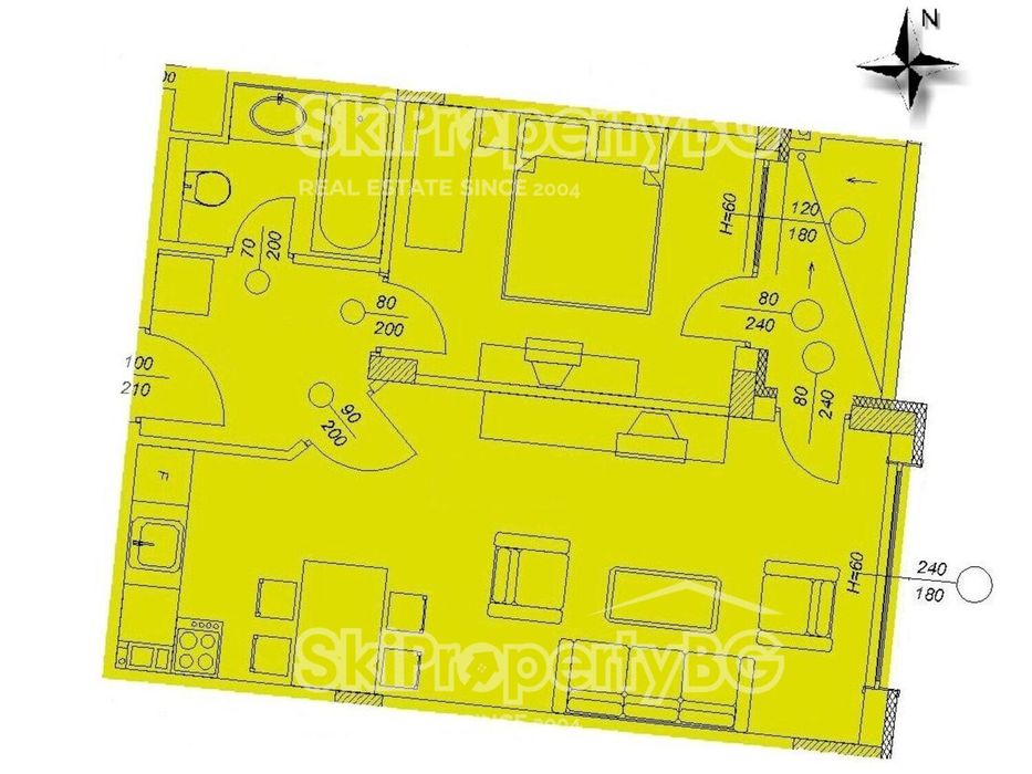 Продава се Двустаен апартамент в к.к. Боровец - 72 кв.м за 1777 €/кв.м - Снимка #22
