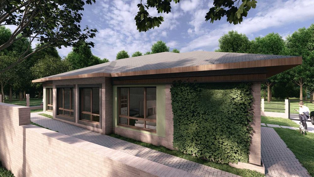 Проект за монолитна еднофамилна къща 164 кв.м.- Четирилистна Детелина