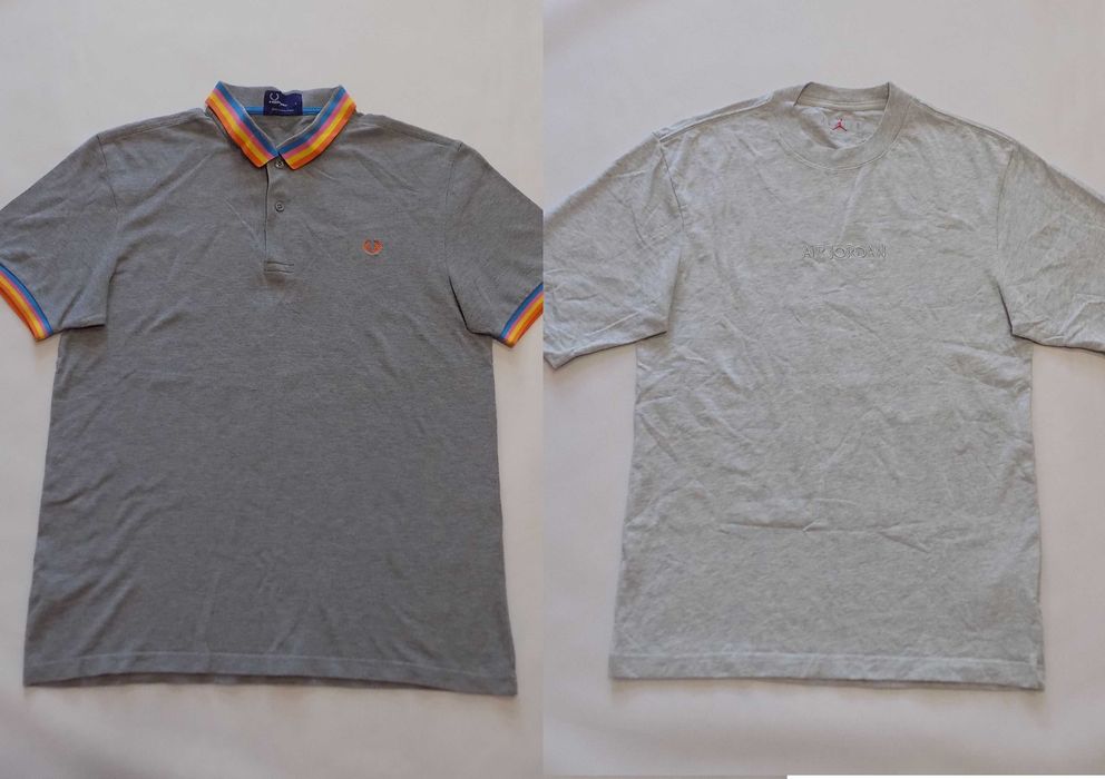тениска fred perry/nike air jordan риза блуза екип оригинал мъжка L/XS