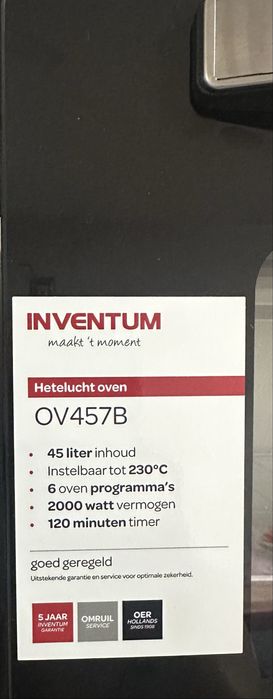 Vand cuptor electric INVENTIUM NOU Pret Discutabil