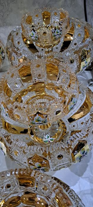 Чехословакия оргинал богема хрусталь 11штук