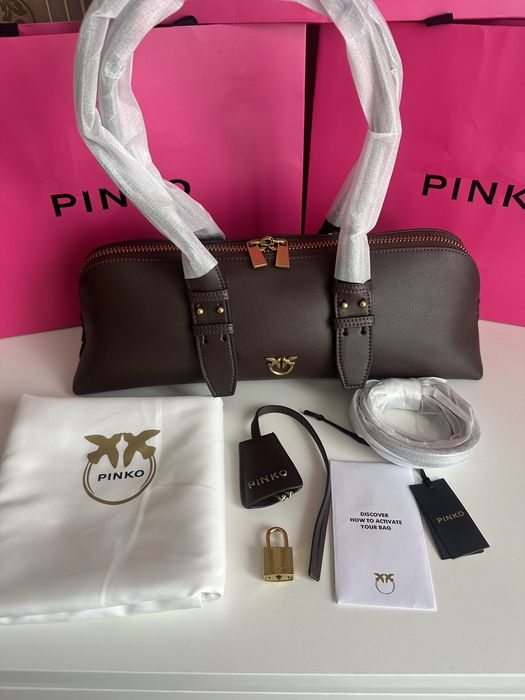 PINKO Escape Bag – голяма кожена чанта | ОРИГИНАЛ | Код: 204