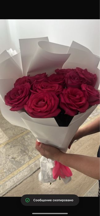 11шт розовые розы