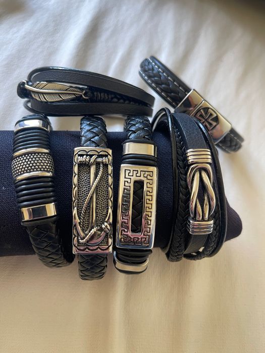 мъжки гривни естествена кожа