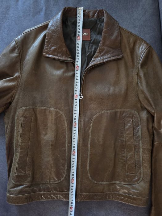 Geaca de piele naturala barbati Hugo Boss