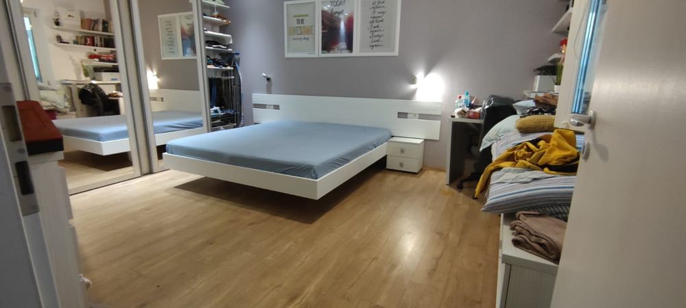 Pat metalic cu somiera