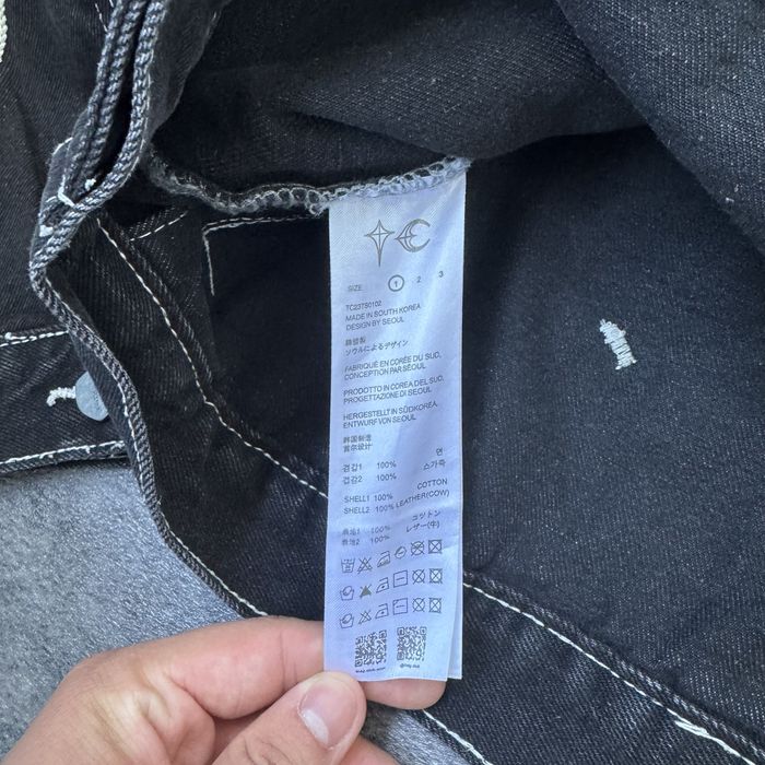 Geacă Thug Club Denim Neagră Originală Archive Streetwear Coreea de Sud – Mărimea M-L