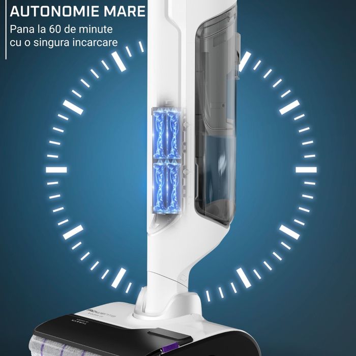 Aspirator spalare Rowenta X-Clean 10 200W, 550 RPM,  ecrLED,