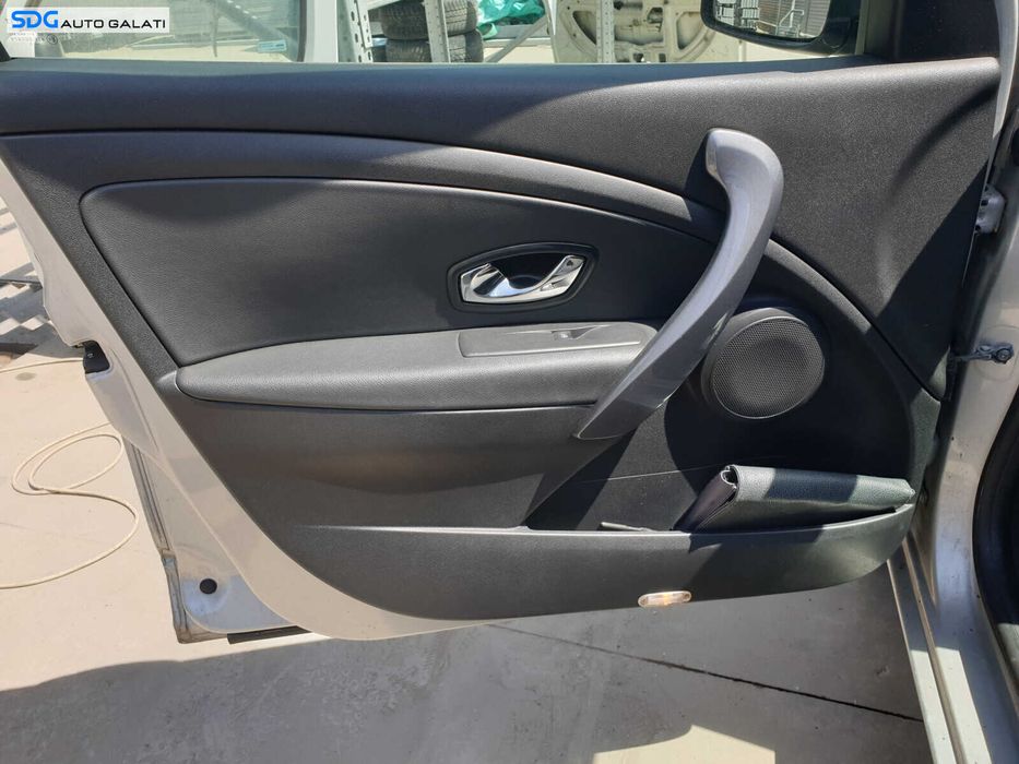 Panou Tapiterie Fata Interioara cu Maner Textil Negru de pe Usa Portiera Stanga Fata Sofer Renault Megane 3 2008 - 2015 [C2177]